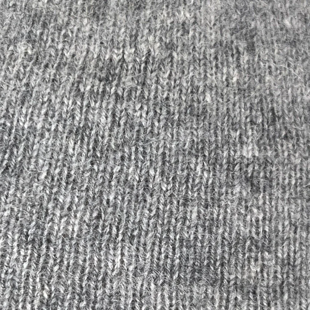 Nordstrom Rack Women 100% Cashmere Slouchy Beanie Hat Light Gray Heathered Knit